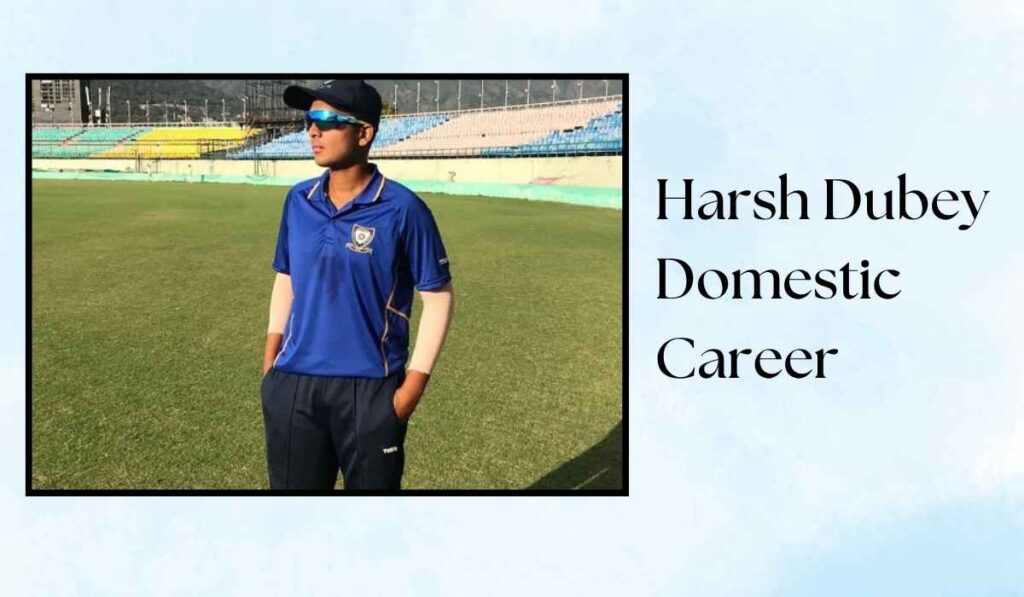 Harsh Dubey Domestic Career