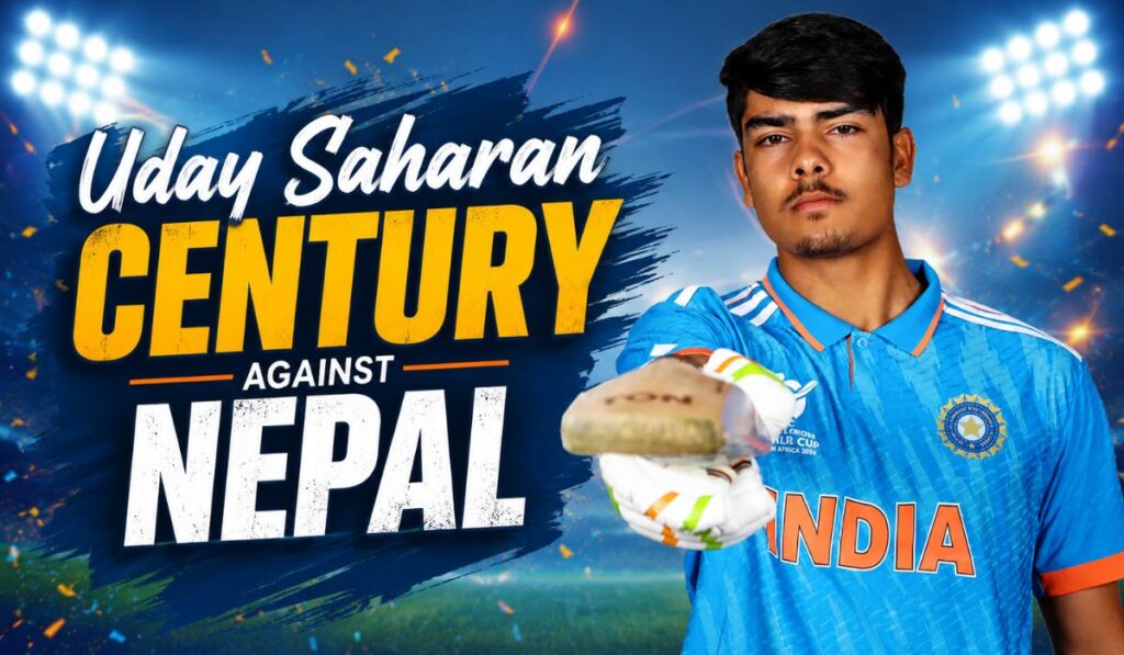 Uday Saharan Century Against Nepal