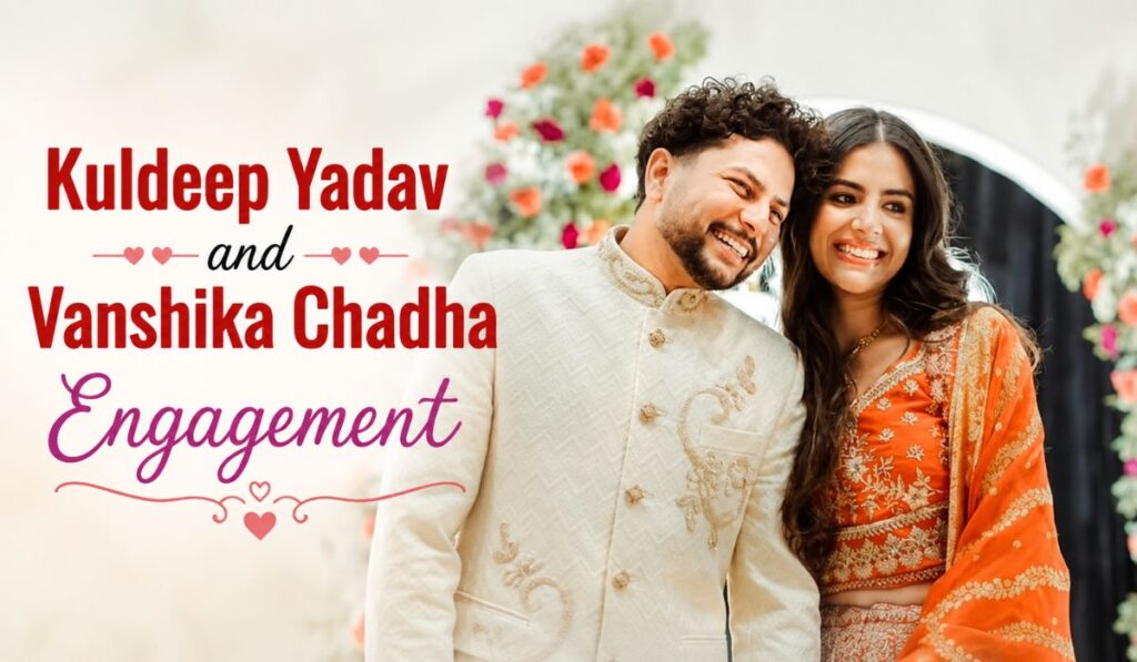 Kuldeep Yadav and Vanshika Chadha Engagement