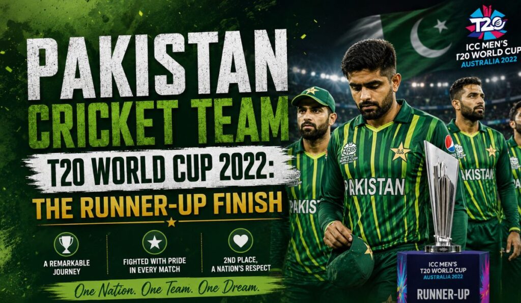 Pakistan cricket team T20 World Cup 2022 The Runner-Up Finish