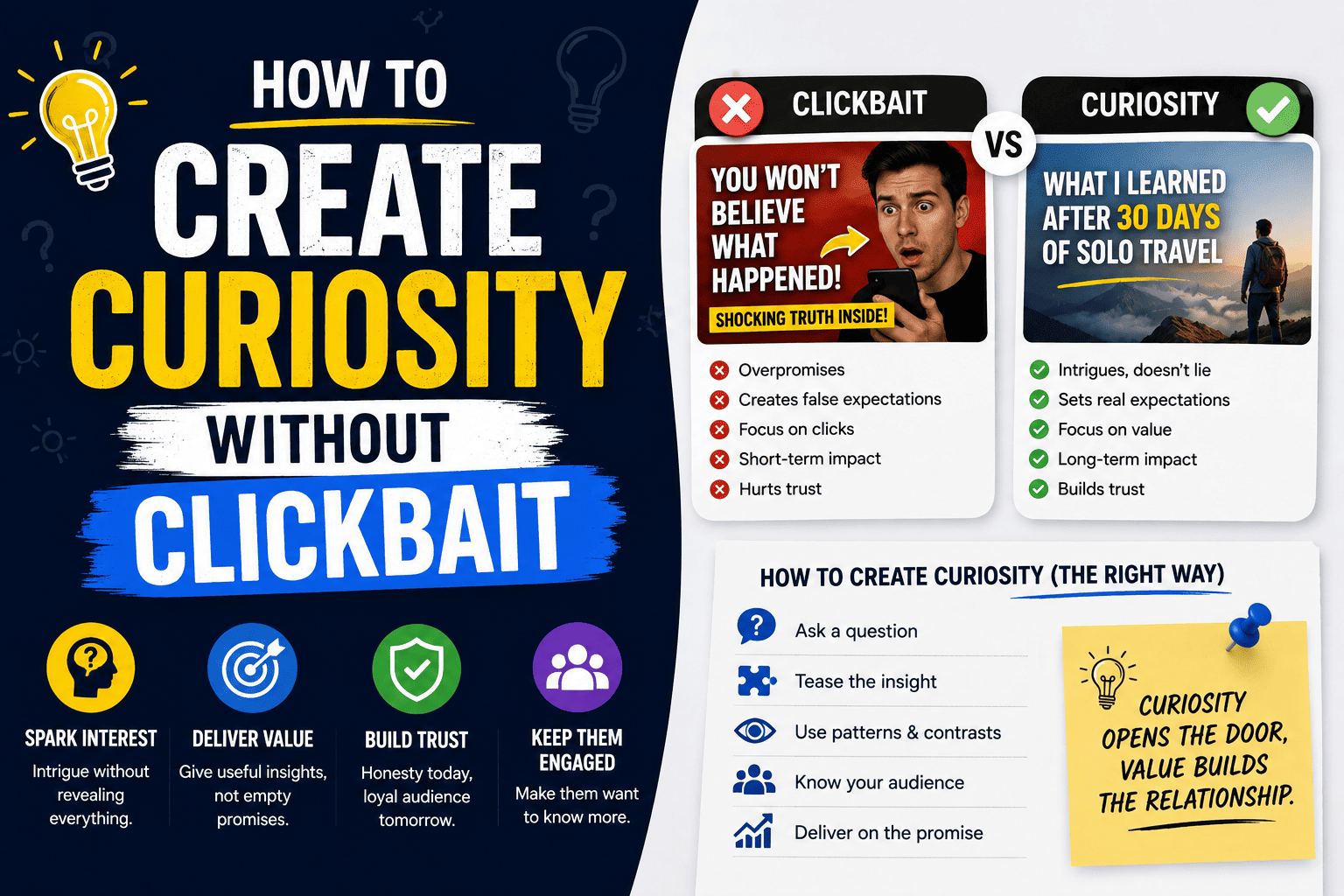 How to Create Curiosity Without Clickbait