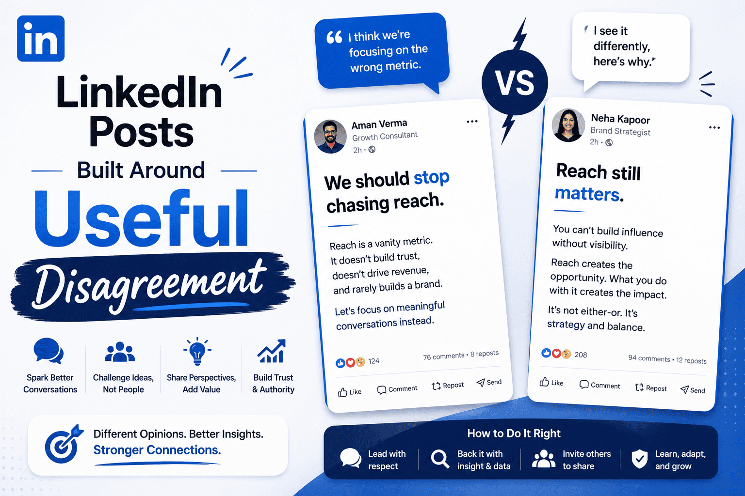 LinkedIn Posts Built Around Useful Disagreement
